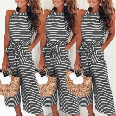 Azaria - Striped Jumpsuit