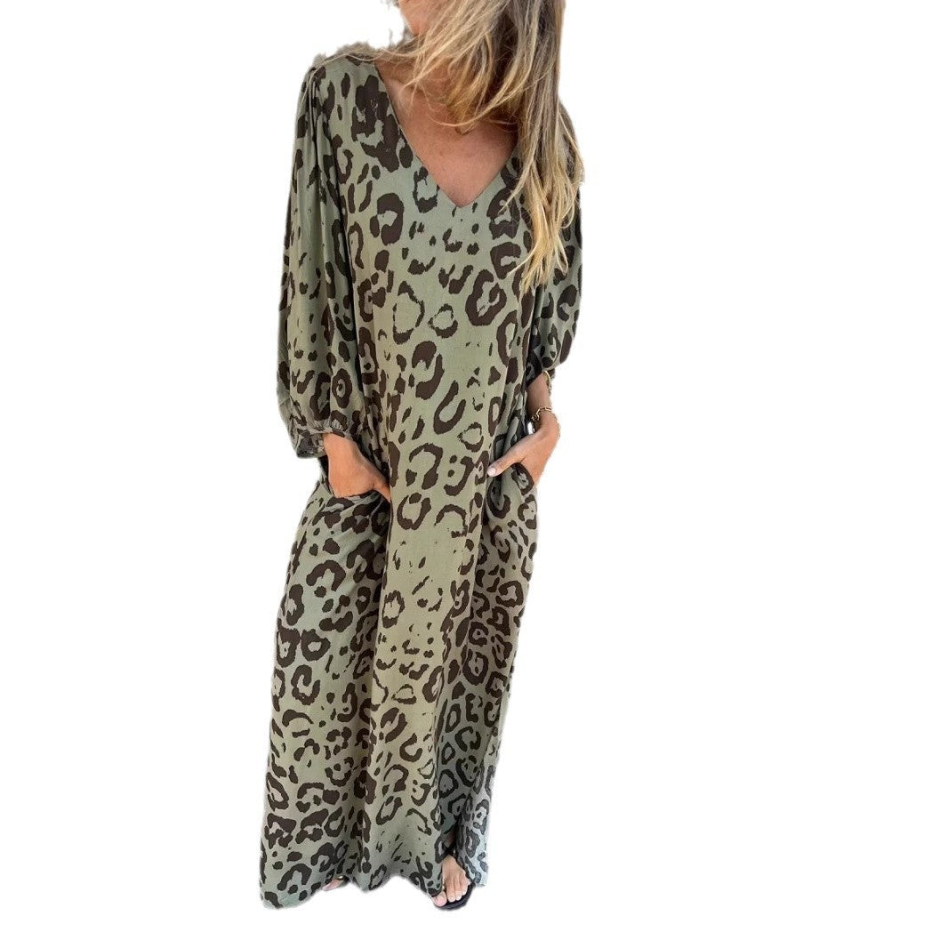 Jessa Leopard Maxi Dress
