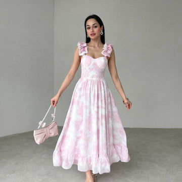 Lovia - Ruffled Midi Dress