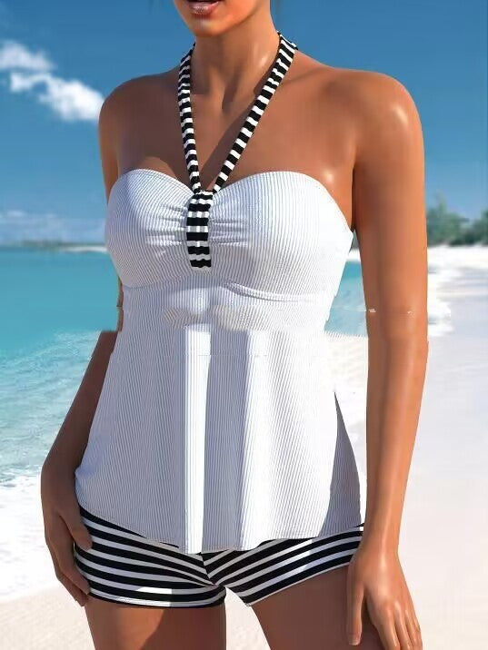 Ayelet - Striped Halter Tankini