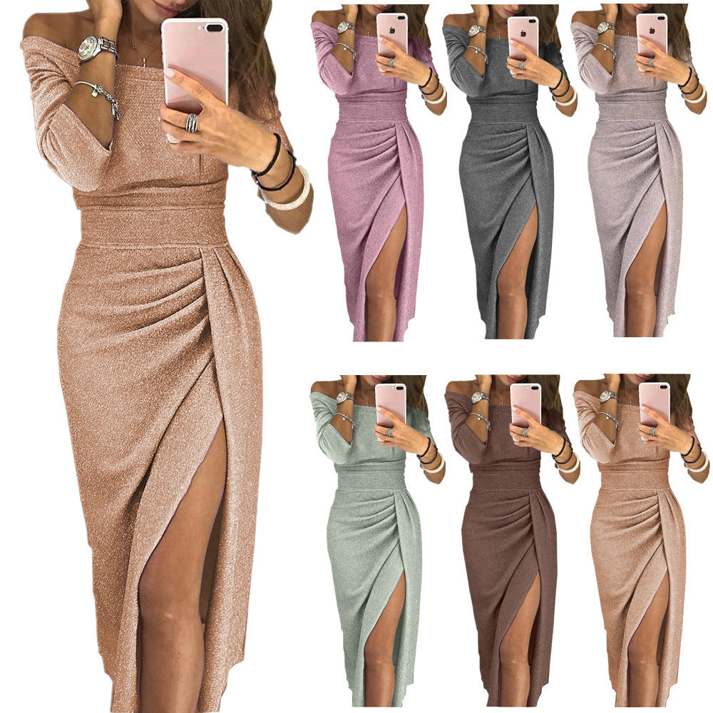 Aina - Glamour Slit Dress