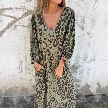 Jessa Leopard Maxi Dress