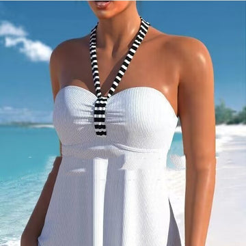 Ayelet - Striped Halter Tankini