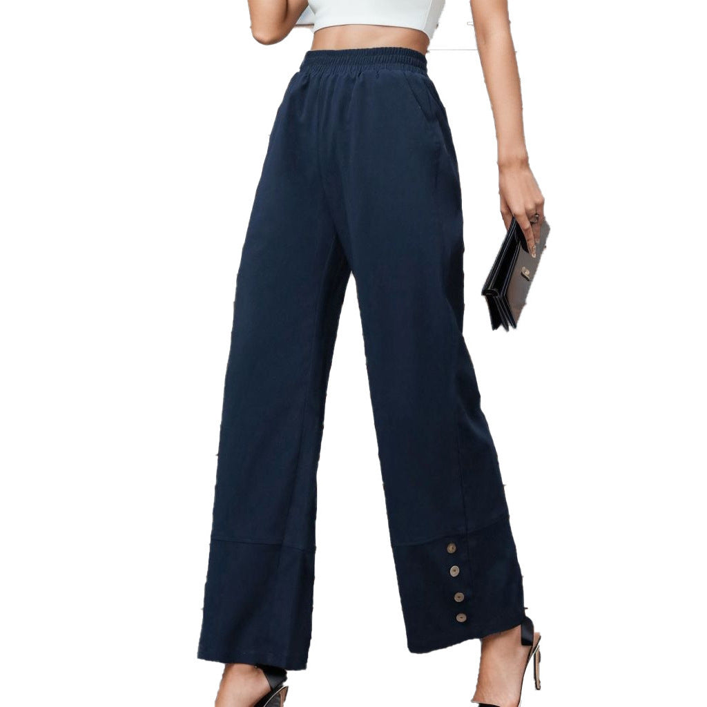 Celena - Effortless Buttoned Pants