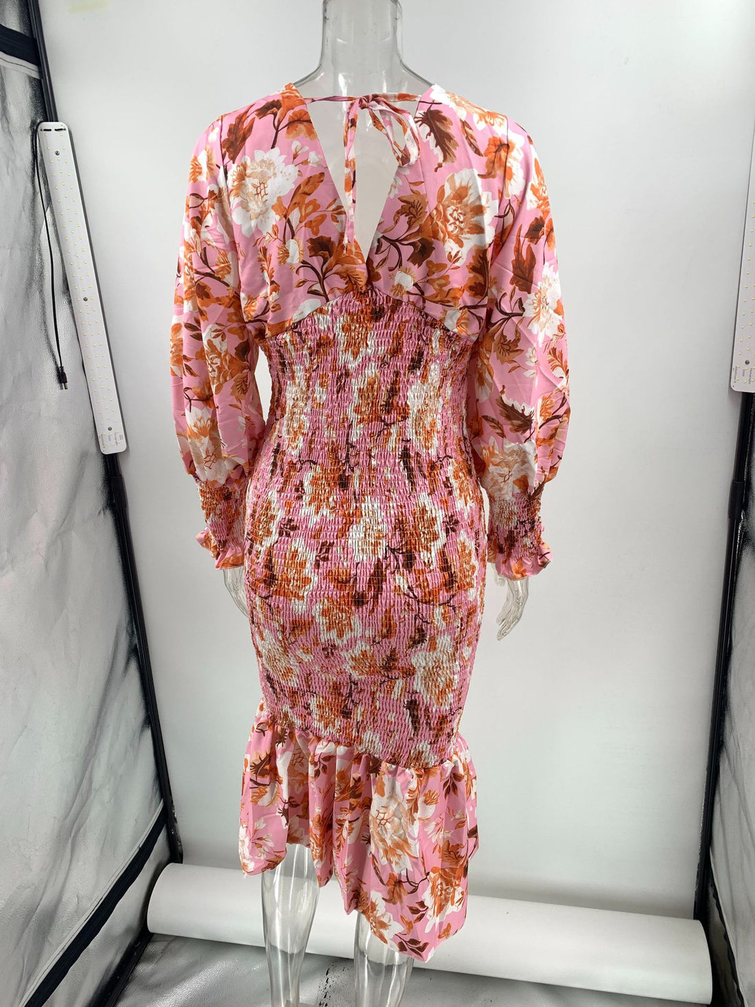 Floral Ruffle Midi Dress